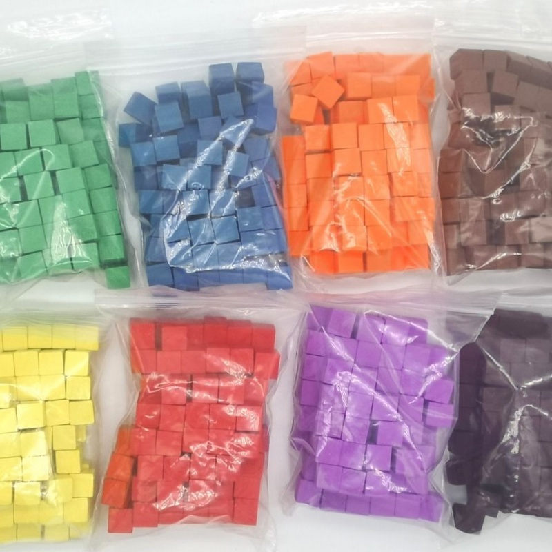 Board Game Impostor - 100 unidades/lotes 10mm cubos de madeira