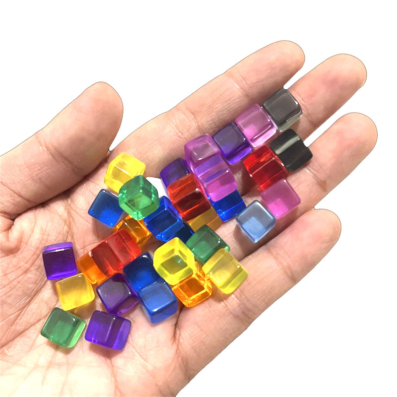 Board Game Impostor - 100 pçs/set 8mm cubo claro dados