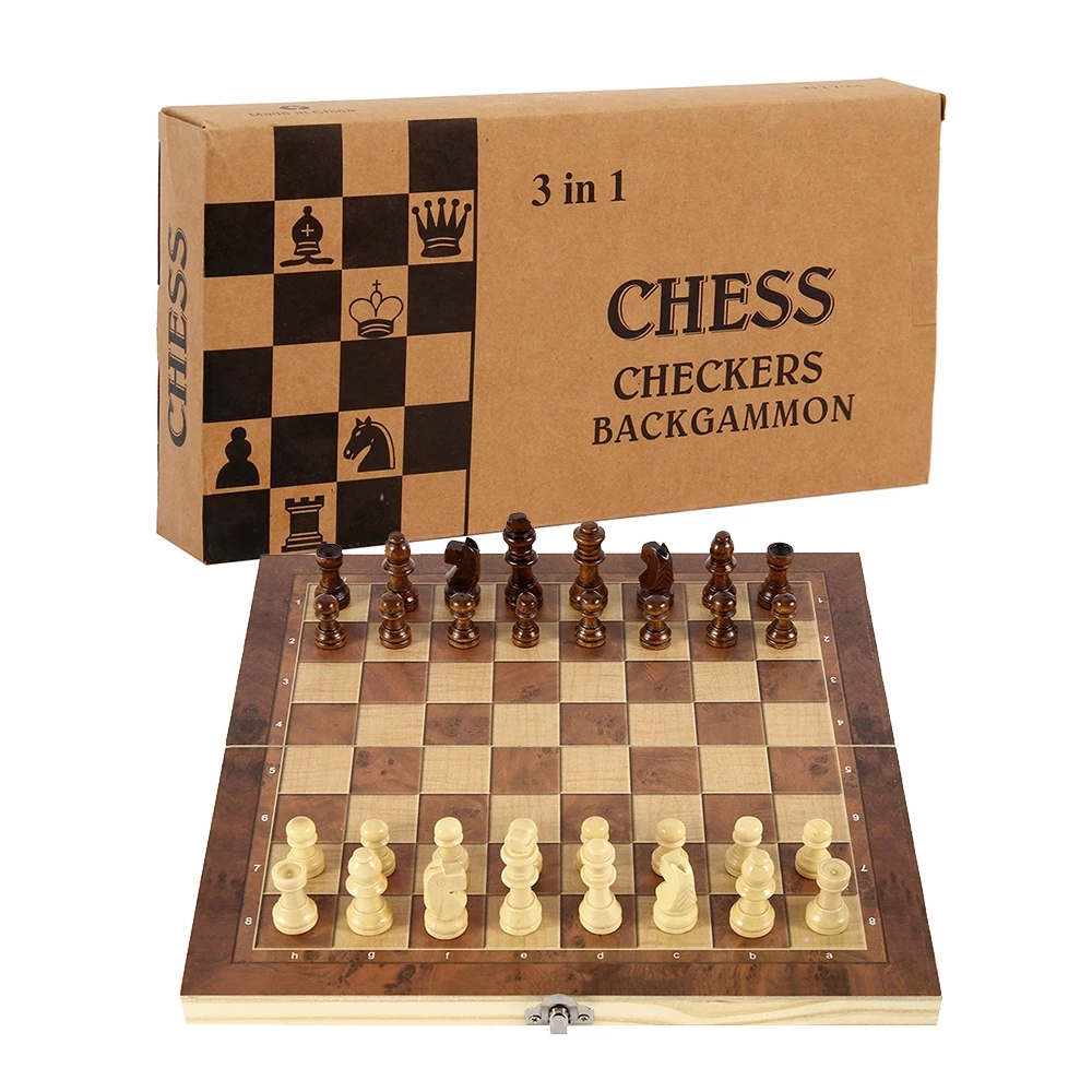 Tabuleiro de xadrez 3 em 1, ta - Board Game Quacks avaliação e preço