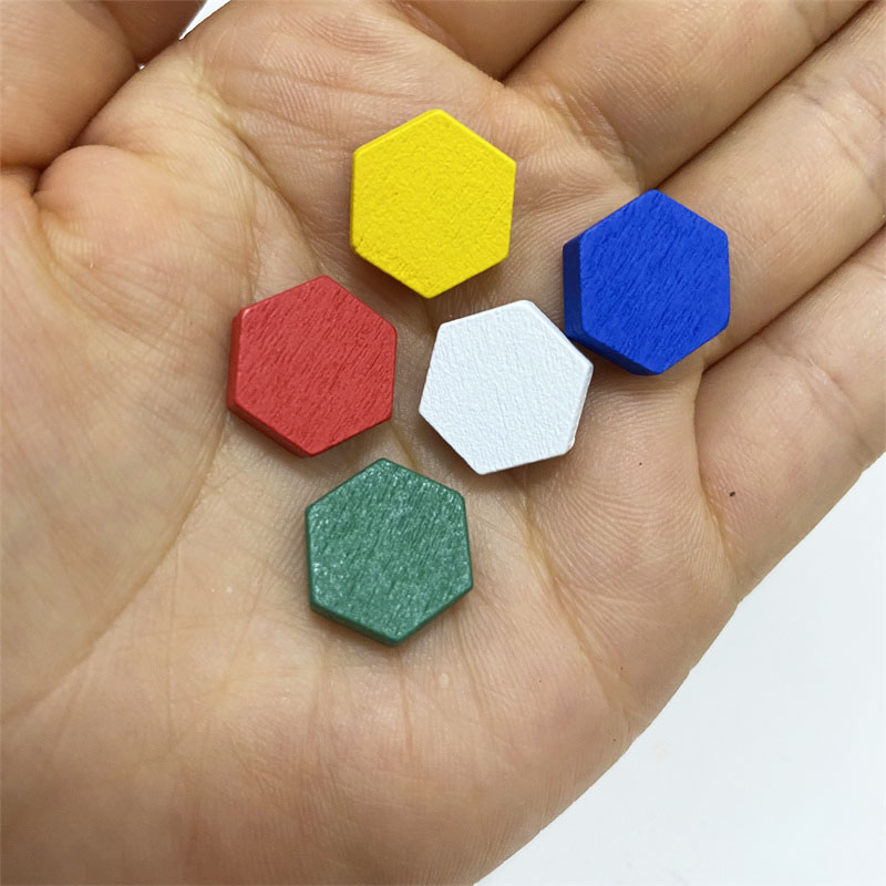 50 peças de madeira hexagonal  - Board Game Impostor avaliação e preço