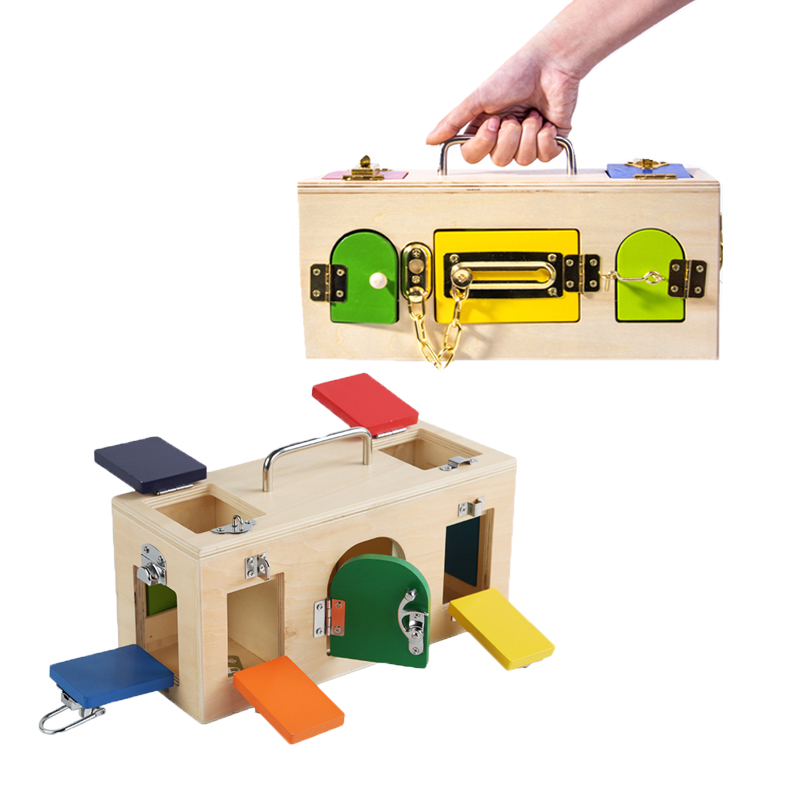 Montessori caixa de bloqueio b - Board Game Life avaliação e preço