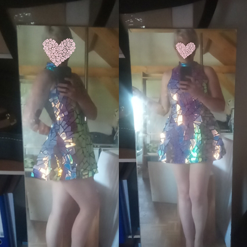 Vestido de boate com espelho l - Board Game Yogi avaliação e preço