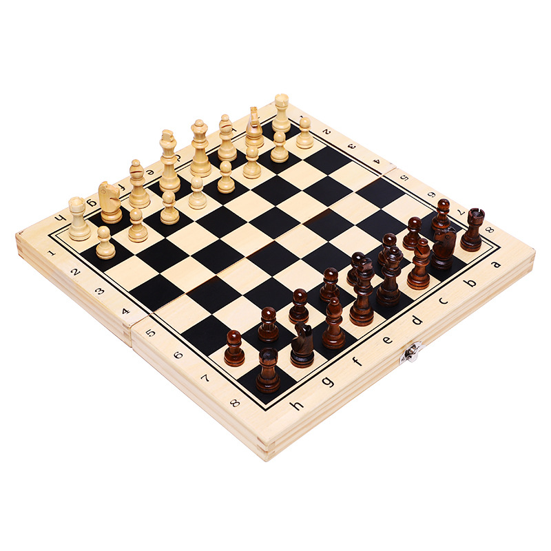 Tabuleiro de xadrez três em 1, - Board Game Quacks avaliação e preço